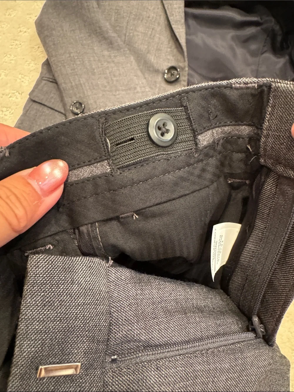 NWT Crewcuts Gray Boys' Two-Piece Suit with Notch Lapel